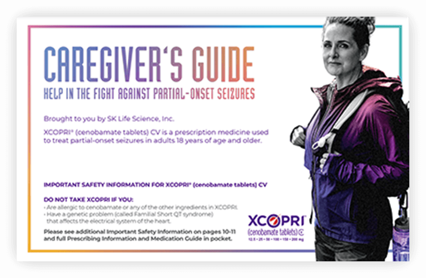 XCOPRI Caregiver Brochure Cover