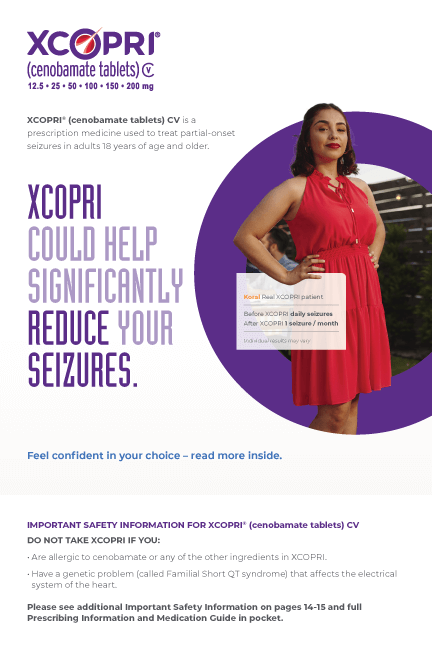 XCOPRI Patient Brochure Cover