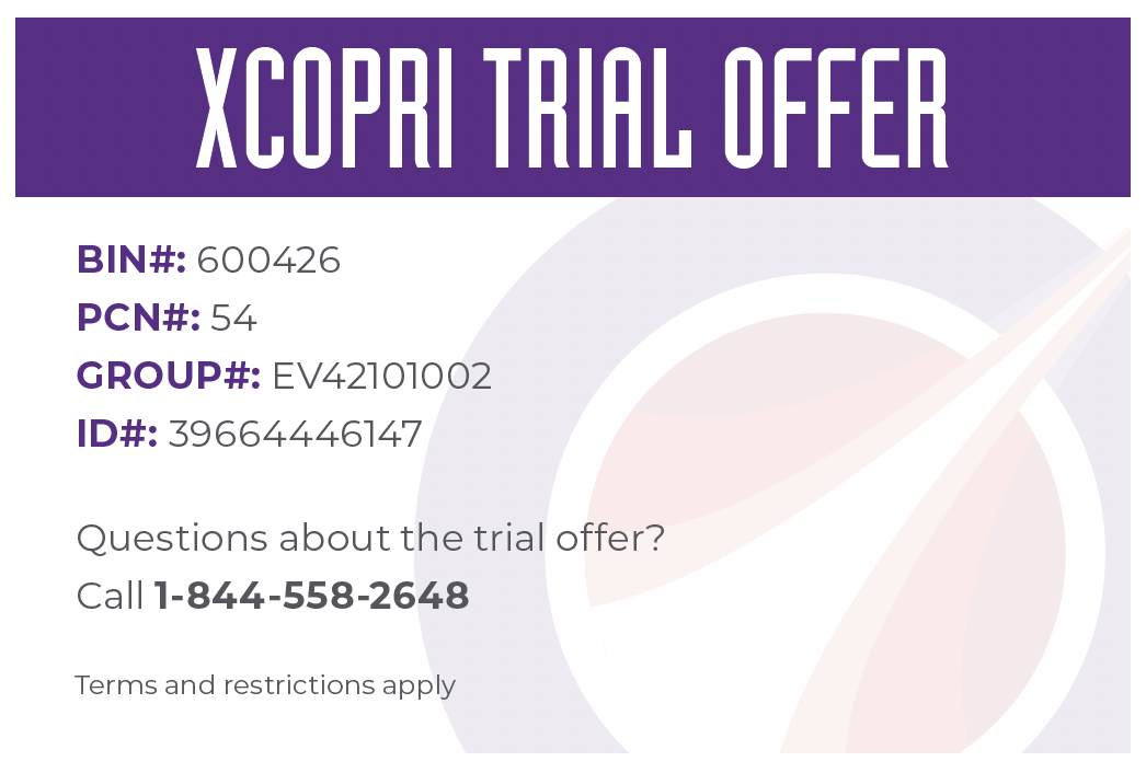 XCOPRI Trial Offer Card